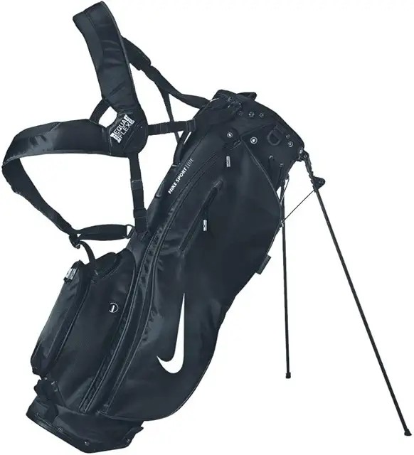 Nike Air Sport 2 golf bag — premium stand bag with Nike Air strap padding, lumbar pad, 4-way full-length divider, 7 pockets