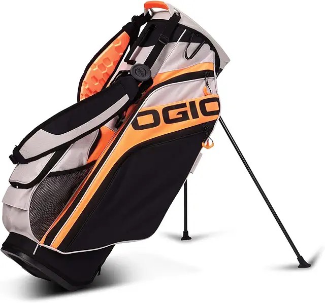 OGIO Golf Woode Hybrid Stand Bag — 8-way over-molded Woode top hybrid with drop-top cart-fit design, classic styling