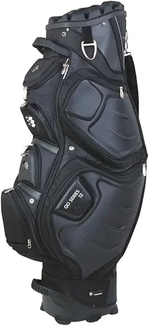 Bennington Quiet Organizer 12 cart bag in classic black — 12-way fabric-lined divider system, best-selling Bennington colorway