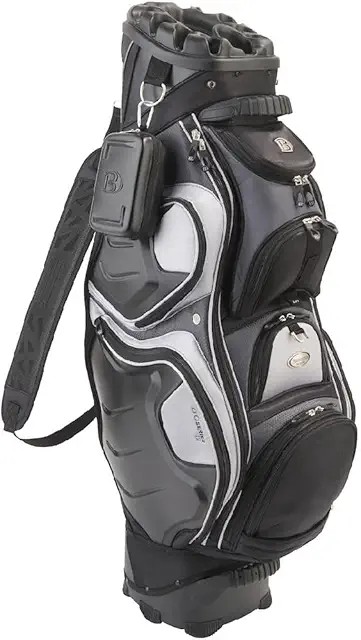 Bennington Quiet Organizer 12 cart bag in grey — modern refined colorway with silenced 12-way fabric-lined divider system